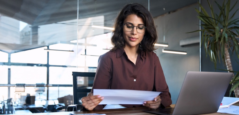 Lady at work